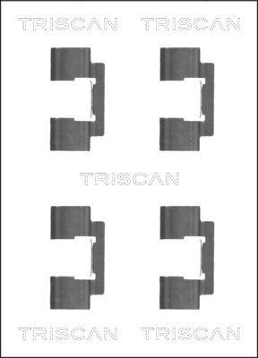 Triscan 8105 801001 - Komplet pribora, Pločica disk kočnice www.molydon.hr