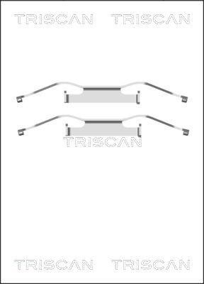 Triscan 8105 291607 - Komplet pribora, Pločica disk kočnice www.molydon.hr