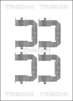 Triscan 8105 241609 - Komplet pribora, Pločica disk kočnice www.molydon.hr