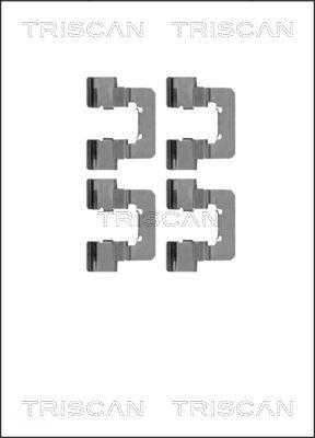 Triscan 8105 241611 - Komplet pribora, Pločica disk kočnice www.molydon.hr