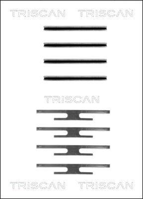 Triscan 8105 241309 - Komplet pribora, Pločica disk kočnice www.molydon.hr