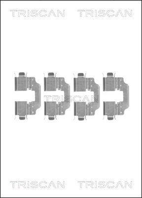 Triscan 8105 251602 - Komplet pribora, Pločica disk kočnice www.molydon.hr