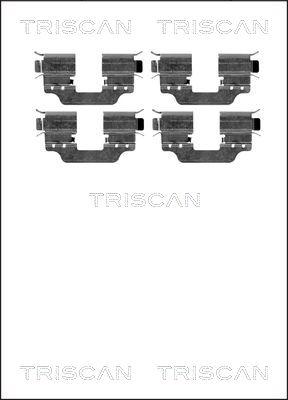 Triscan 8105 231597 - Komplet pribora, Pločica disk kočnice www.molydon.hr