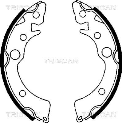 Triscan 8100 40418 - Komplet kočnica, bubanj kočnice www.molydon.hr