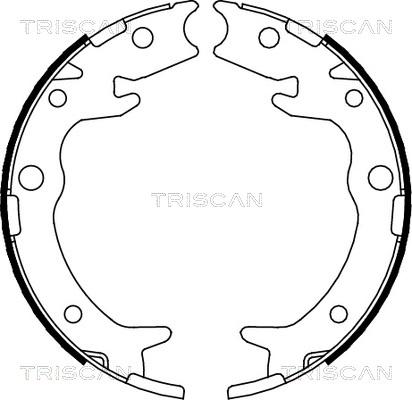 Triscan 8100 40005 - Komplet kočionih obloga, rucna kočnica www.molydon.hr