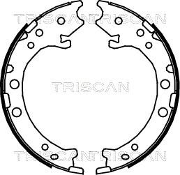 Triscan 8100 40008 - Komplet kočnica, bubanj kočnice www.molydon.hr