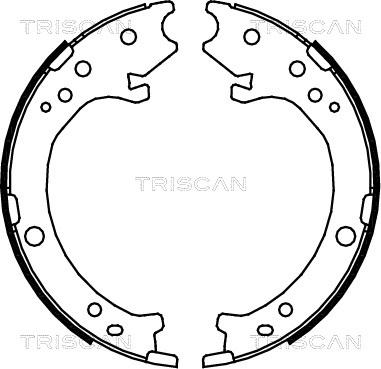 Triscan 8100 40007 - Komplet kočnica, bubanj kočnice www.molydon.hr