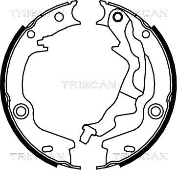 Triscan 8100 43023 - Komplet kočionih obloga, rucna kočnica www.molydon.hr