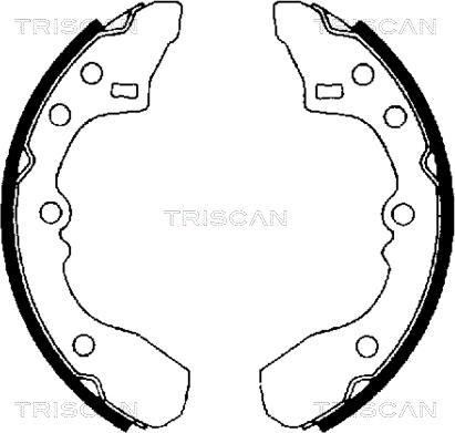 Triscan 8100 50434 - Komplet kočnica, bubanj kočnice www.molydon.hr