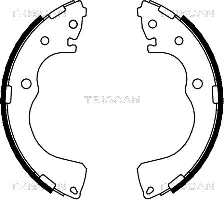 Triscan 8100 50001 - Komplet kočnica, bubanj kočnice www.molydon.hr