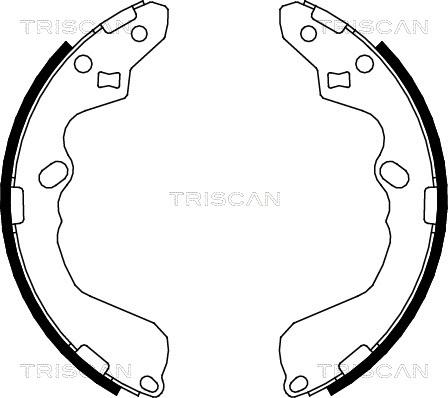 Triscan 8100 50002 - Komplet kočnica, bubanj kočnice www.molydon.hr