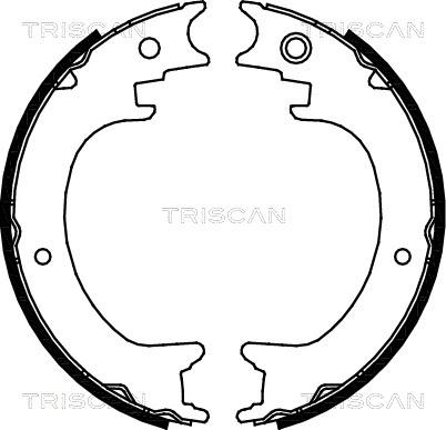 Triscan 8100 68004 - Komplet kočionih obloga, rucna kočnica www.molydon.hr