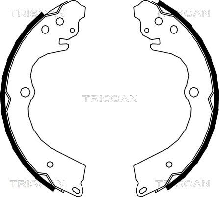 Triscan 8100 68005 - Komplet kočionih obloga, rucna kočnica www.molydon.hr