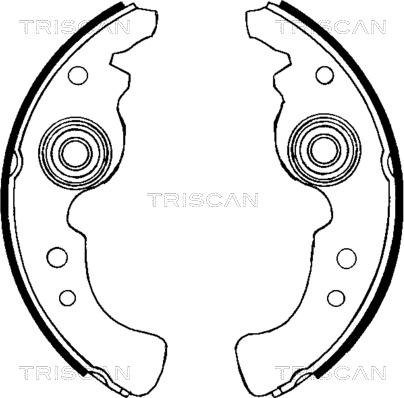 Triscan 8100 15486 - Komplet kočnica, bubanj kočnice www.molydon.hr