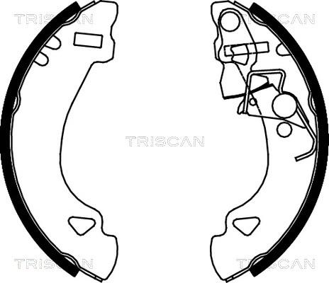 Triscan 8100 15548 - Komplet kočnica, bubanj kočnice www.molydon.hr