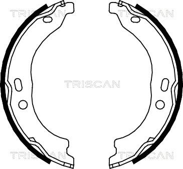 Triscan 8100 15024 - Komplet kočionih obloga, rucna kočnica www.molydon.hr