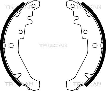 Triscan 8100 15026 - Komplet kočnica, bubanj kočnice www.molydon.hr