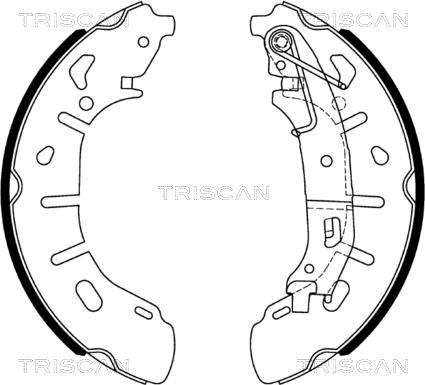 Triscan 8100 15028 - Komplet kočnica, bubanj kočnice www.molydon.hr