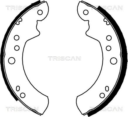 Triscan 8100 16443 - Komplet kočnica, bubanj kočnice www.molydon.hr