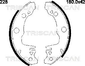 Triscan 8100 16518 - Komplet kočnica, bubanj kočnice www.molydon.hr