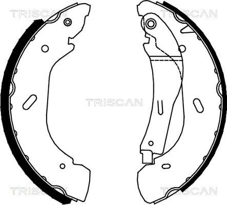 Triscan 8100 16005 - Komplet kočnica, bubanj kočnice www.molydon.hr