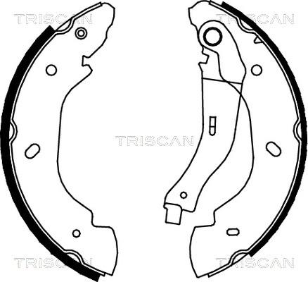 Triscan 8100 16007 - Komplet kočnica, bubanj kočnice www.molydon.hr