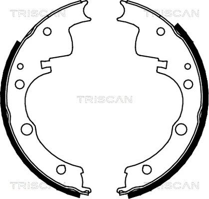 Triscan 8100 10436 - Komplet kočnica, bubanj kočnice www.molydon.hr