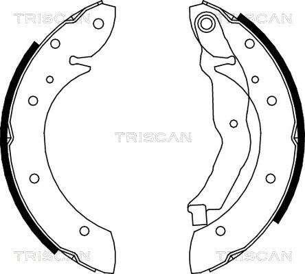 Triscan 8100 10575 - Komplet kočnica, bubanj kočnice www.molydon.hr