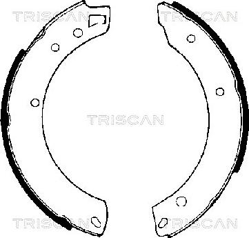 Triscan 8100 10034 - Komplet kočionih obloga, rucna kočnica www.molydon.hr