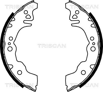 Triscan 8100 10027 - Komplet kočnica, bubanj kočnice www.molydon.hr