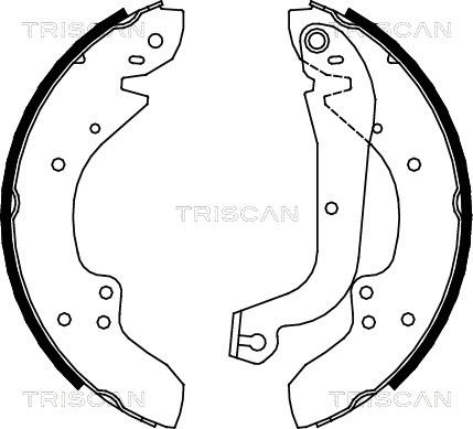 Triscan 8100 10374 - Komplet kočnica, bubanj kočnice www.molydon.hr