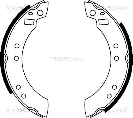 Triscan 8100 10280 - Komplet kočnica, bubanj kočnice www.molydon.hr