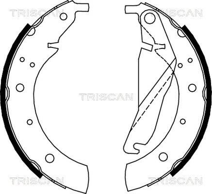 Triscan 8100 11432 - Komplet kočnica, bubanj kočnice www.molydon.hr