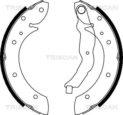 Triscan 8100 11544 - Komplet kočnica, bubanj kočnice www.molydon.hr