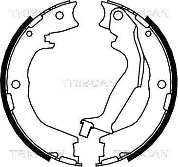Triscan 8100 18007 - Komplet kočionih obloga, rucna kočnica www.molydon.hr