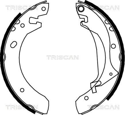 Triscan 8100 17634 - Komplet kočnica, bubanj kočnice www.molydon.hr