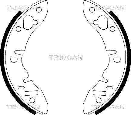 Triscan 8100 17033 - Komplet kočnica, bubanj kočnice www.molydon.hr