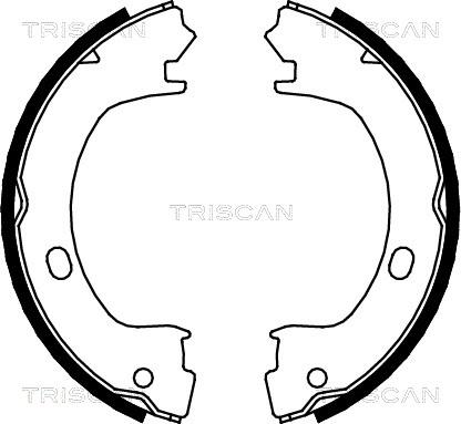 Triscan 8100 80003 - Komplet kočionih obloga, rucna kočnica www.molydon.hr