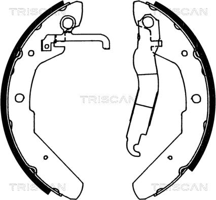 Triscan 8100 29370 - Komplet kočnica, bubanj kočnice www.molydon.hr