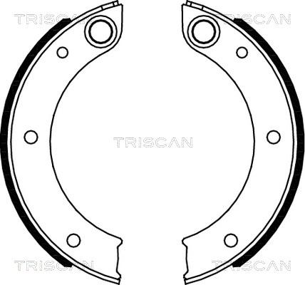 Triscan 8100 20003 - Komplet kočionih obloga, rucna kočnica www.molydon.hr