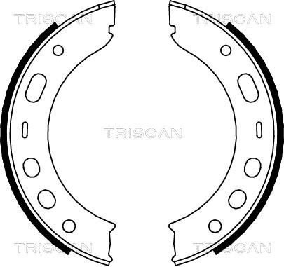 Triscan 8100 20002 - Komplet kočionih obloga, rucna kočnica www.molydon.hr