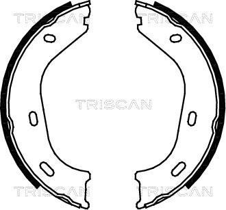 Triscan 8100 23217 - Komplet kočionih obloga, rucna kočnica www.molydon.hr