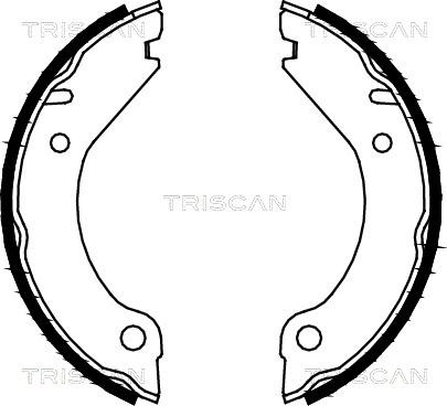 Triscan 8100 27277 - Komplet kočionih obloga, rucna kočnica www.molydon.hr