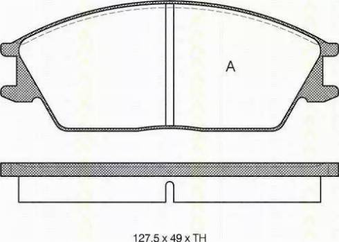 Triscan 8110 40852 - Komplet Pločica, disk-kočnica www.molydon.hr