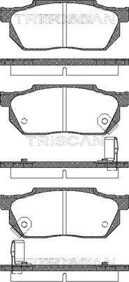 Triscan 8110 40884 - Komplet Pločica, disk-kočnica www.molydon.hr