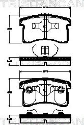 Triscan 8110 41007 - Komplet Pločica, disk-kočnica www.molydon.hr