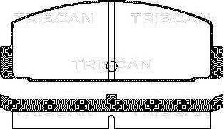 Triscan 8110 42908 - Komplet Pločica, disk-kočnica www.molydon.hr