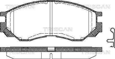 Triscan 8110 42009 - Komplet Pločica, disk-kočnica www.molydon.hr