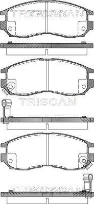 Triscan 8110 42010 - Komplet Pločica, disk-kočnica www.molydon.hr