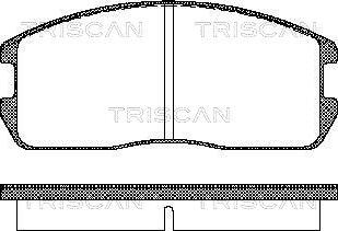 Triscan 8110 42832 - Komplet Pločica, disk-kočnica www.molydon.hr